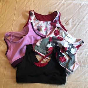Kids sports bra pack